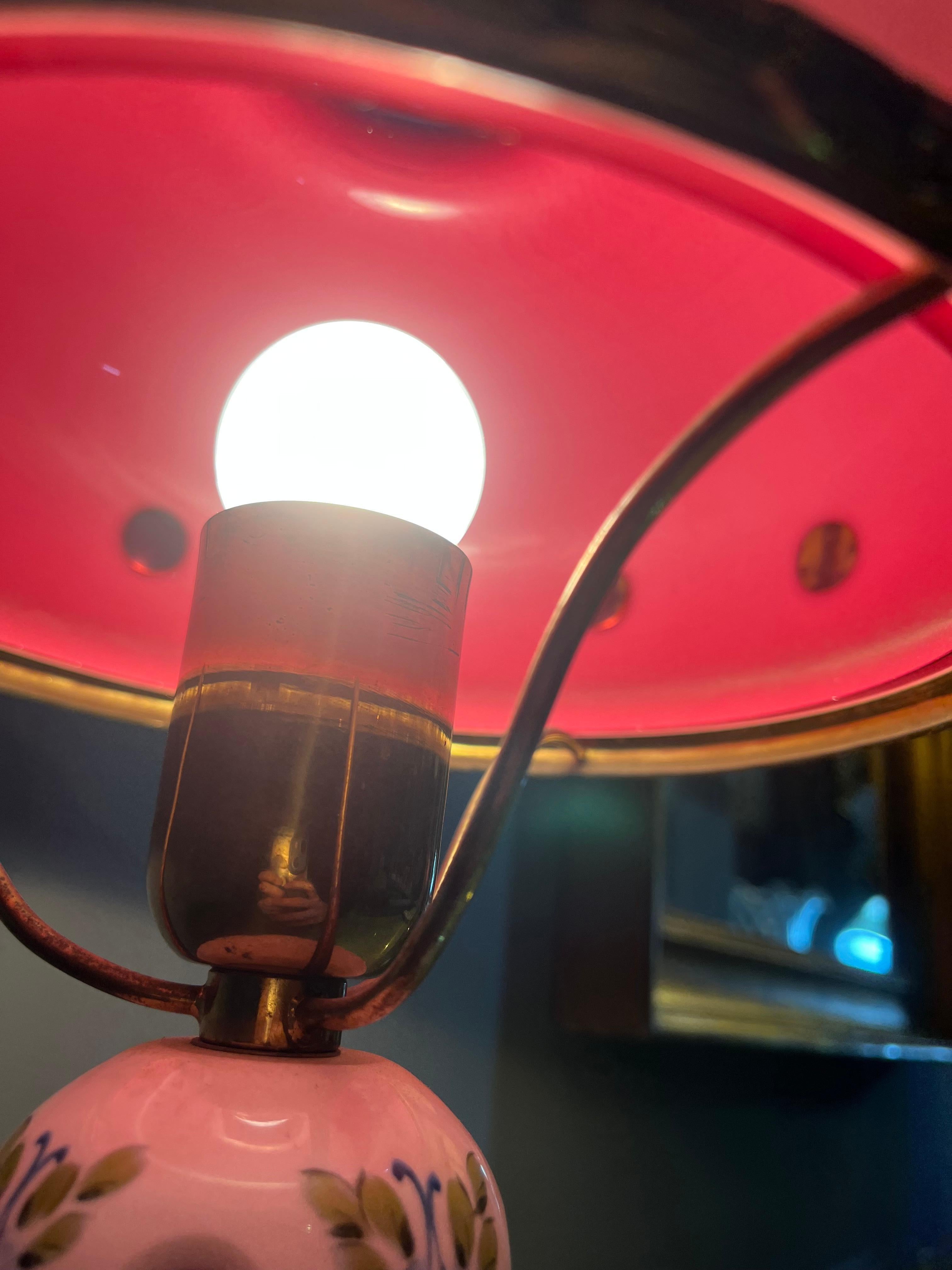 Lámpara bohemia de cristal de los años 60 en venta 3