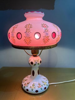 Böhmische Glaslampe aus den 60er Jahren