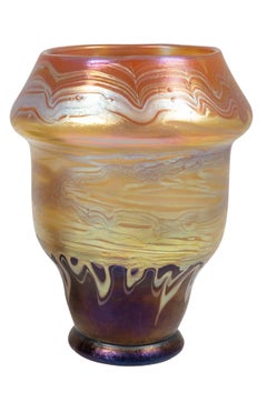 Bohemian Glass Vase Loetz PG 358 Decoration circa 1900 Art Nouveau Signed