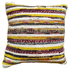Bohemian Handwoven Multi-Color Textile Throw Pillow