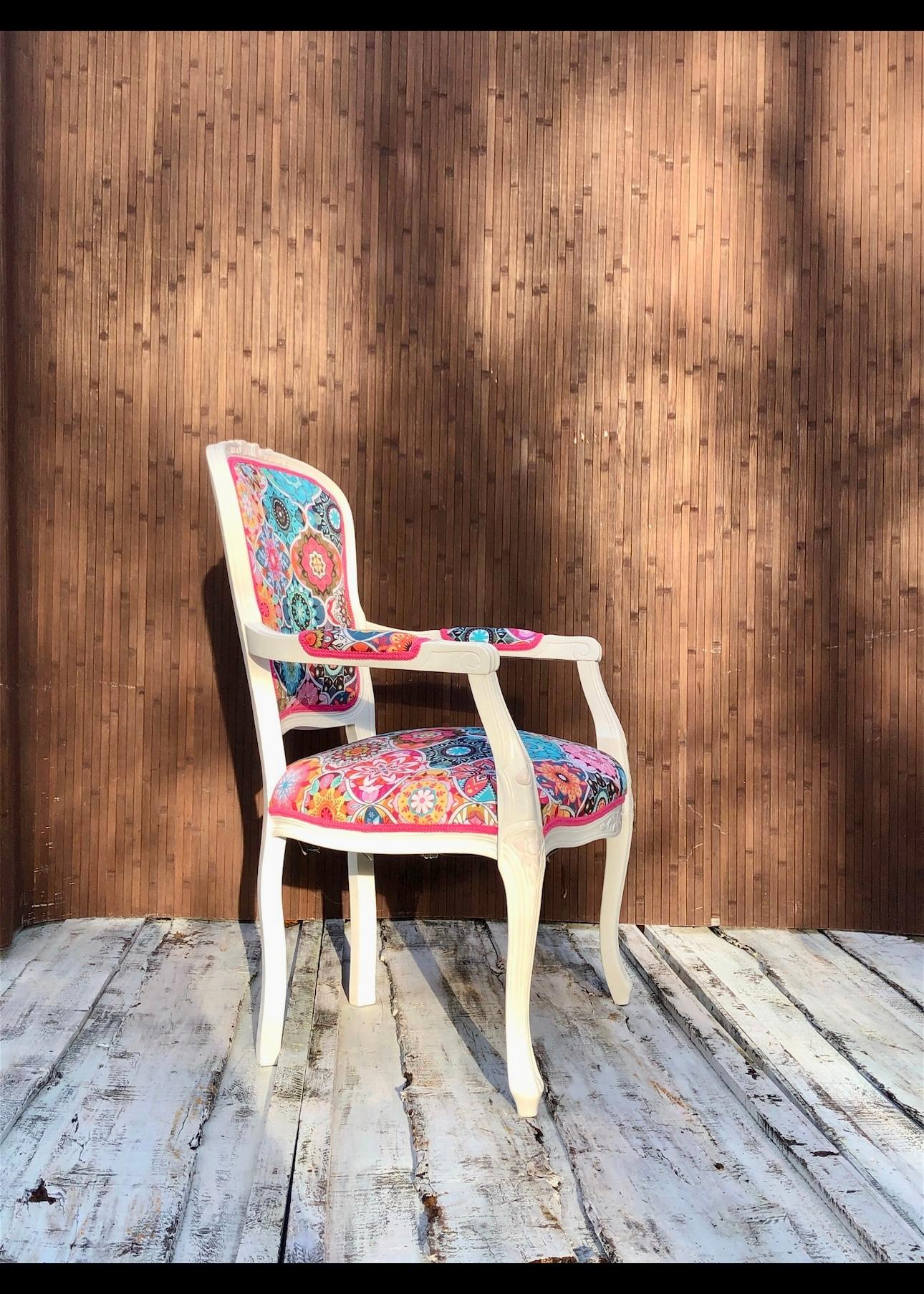 Bohemian Kaleidoscope Armchair In New Condition For Sale In Draper, UT