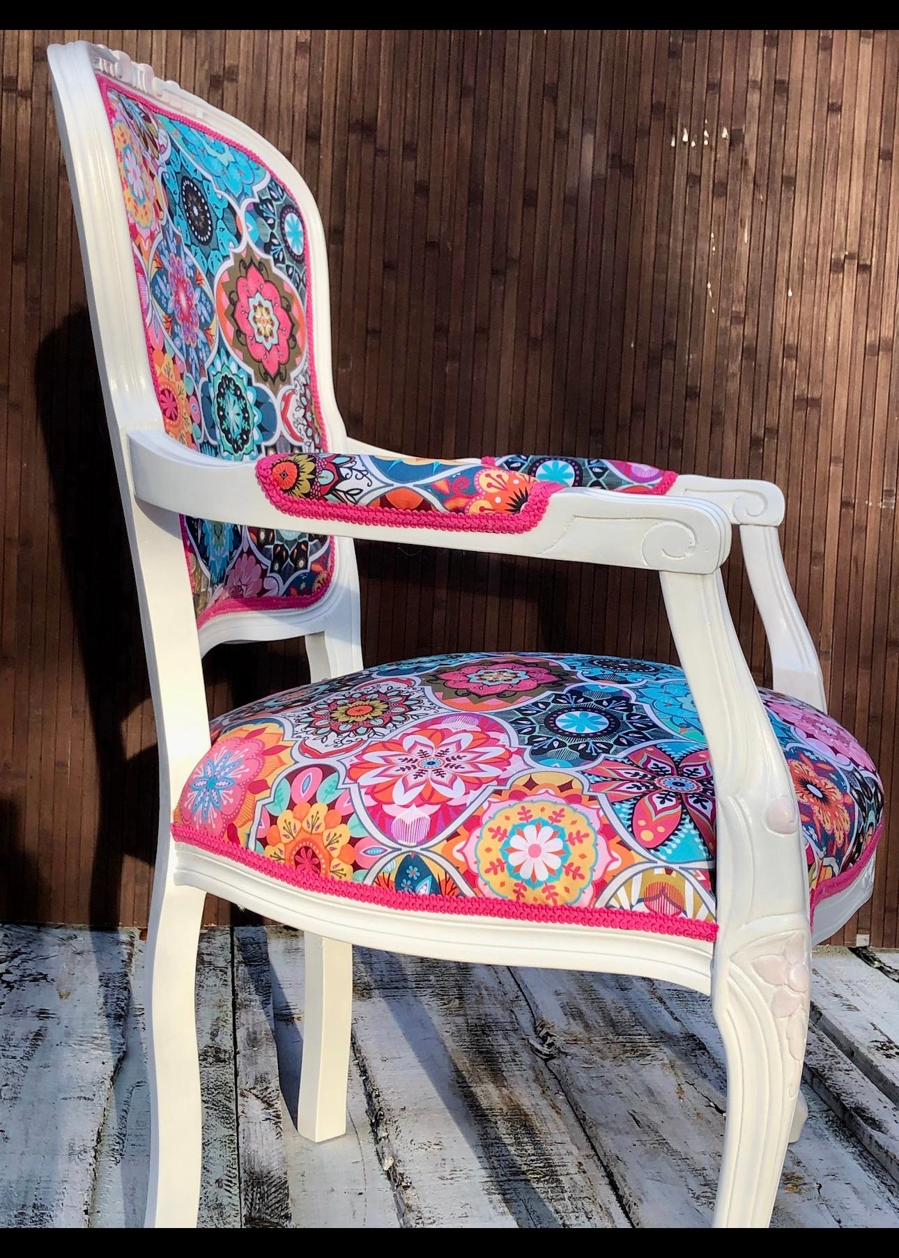 Bohemian Kaleidoscope Armchair For Sale 1