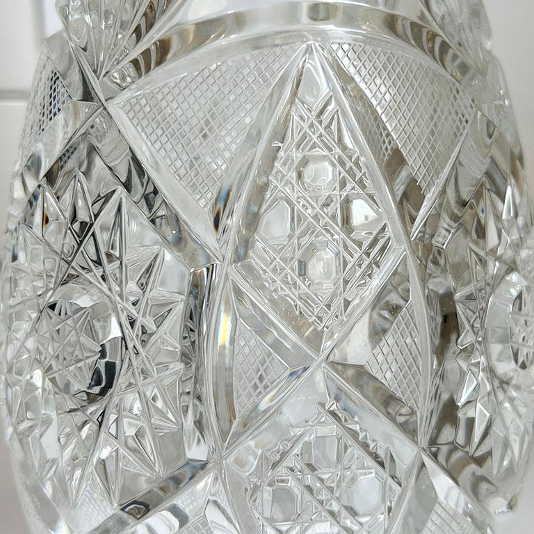 Bohemian Lead Crystal Cut Glass Liquor Decanter by Nachtmann - Bavaria Germany In Excellent Condition For Sale In Oklahoma City, OK