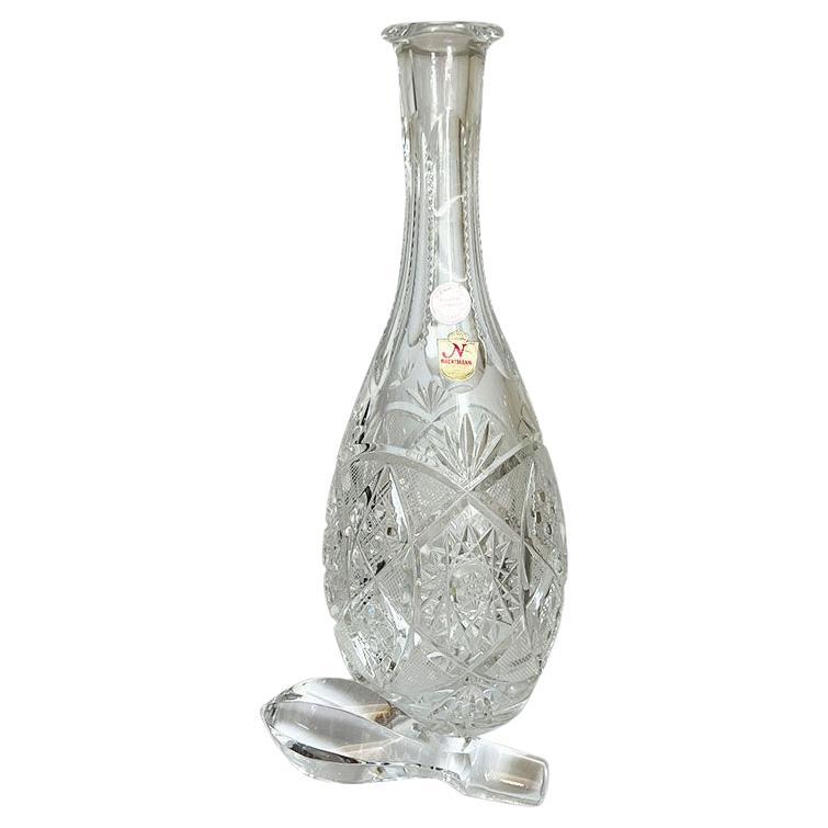 Bohemian Lead Crystal Cut Glass Liquor Decanter by Nachtmann - Bavaria Germany