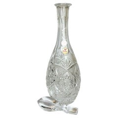 Decantador de licor de cristal tallado de plomo de Bohemia de Nachtmann - Baviera Alemania