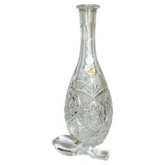 Bohemian Lead Crystal Cut Glass Liquor Decanter by Nachtmann - Bavaria Germany