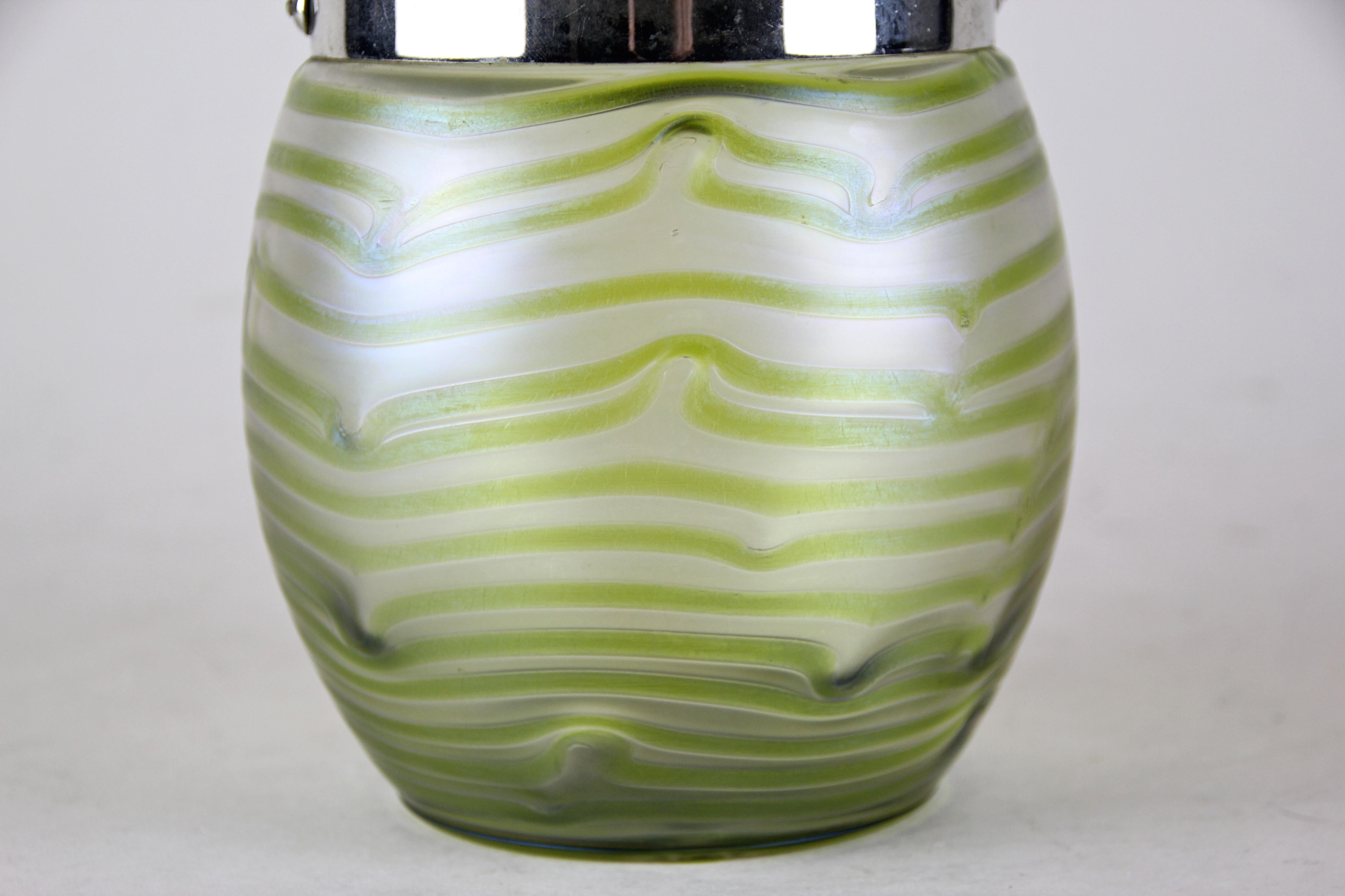 iridescent glass jars with lids