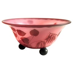 Bohemian Loetz Art Deco Cameo Glass Bowl  - 1925