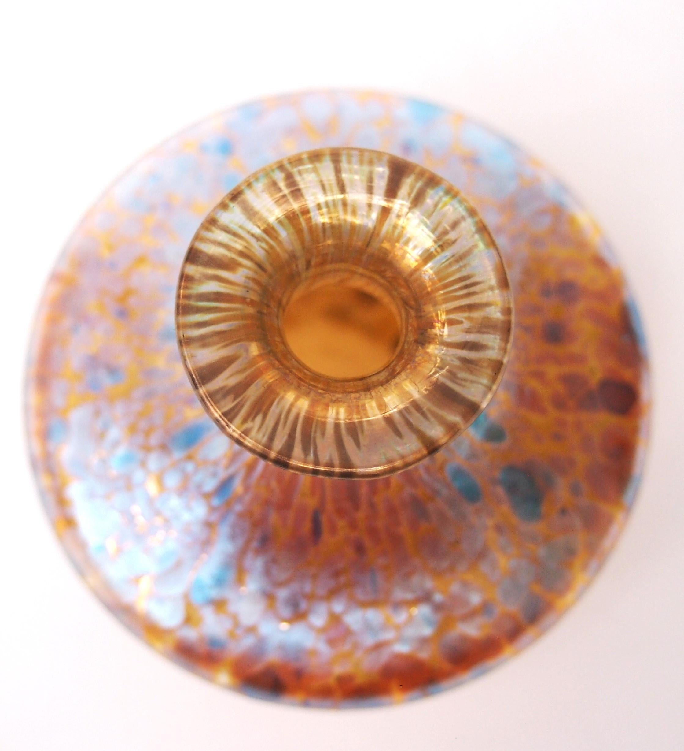 Fine XIX secolo Vaso in vetro Loetz Glass Art Nouveau Candia Papillon Bohemien c1898 in vendita