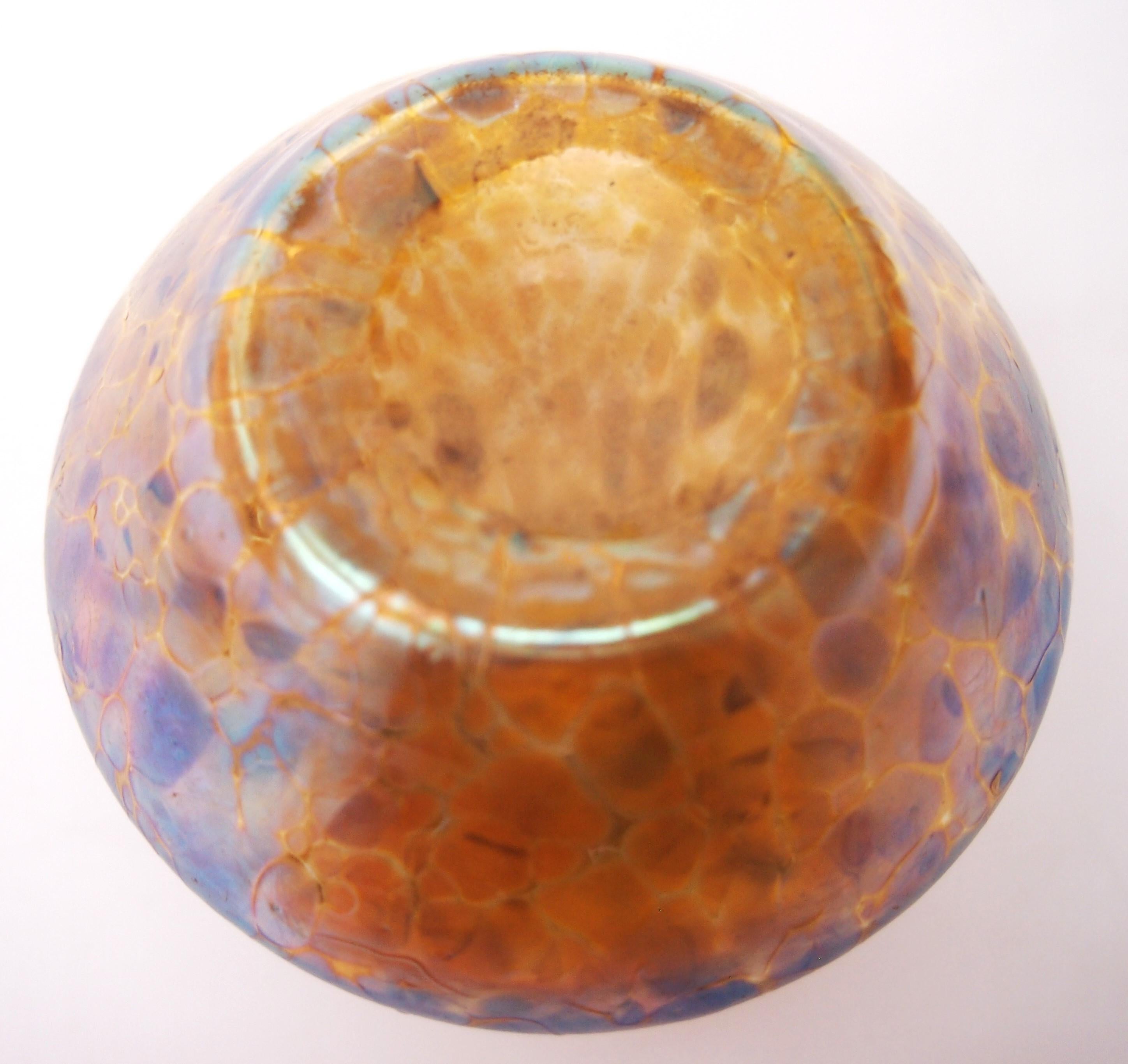 Vetro artistico Vaso in vetro Loetz Glass Art Nouveau Candia Papillon Bohemien c1898 in vendita