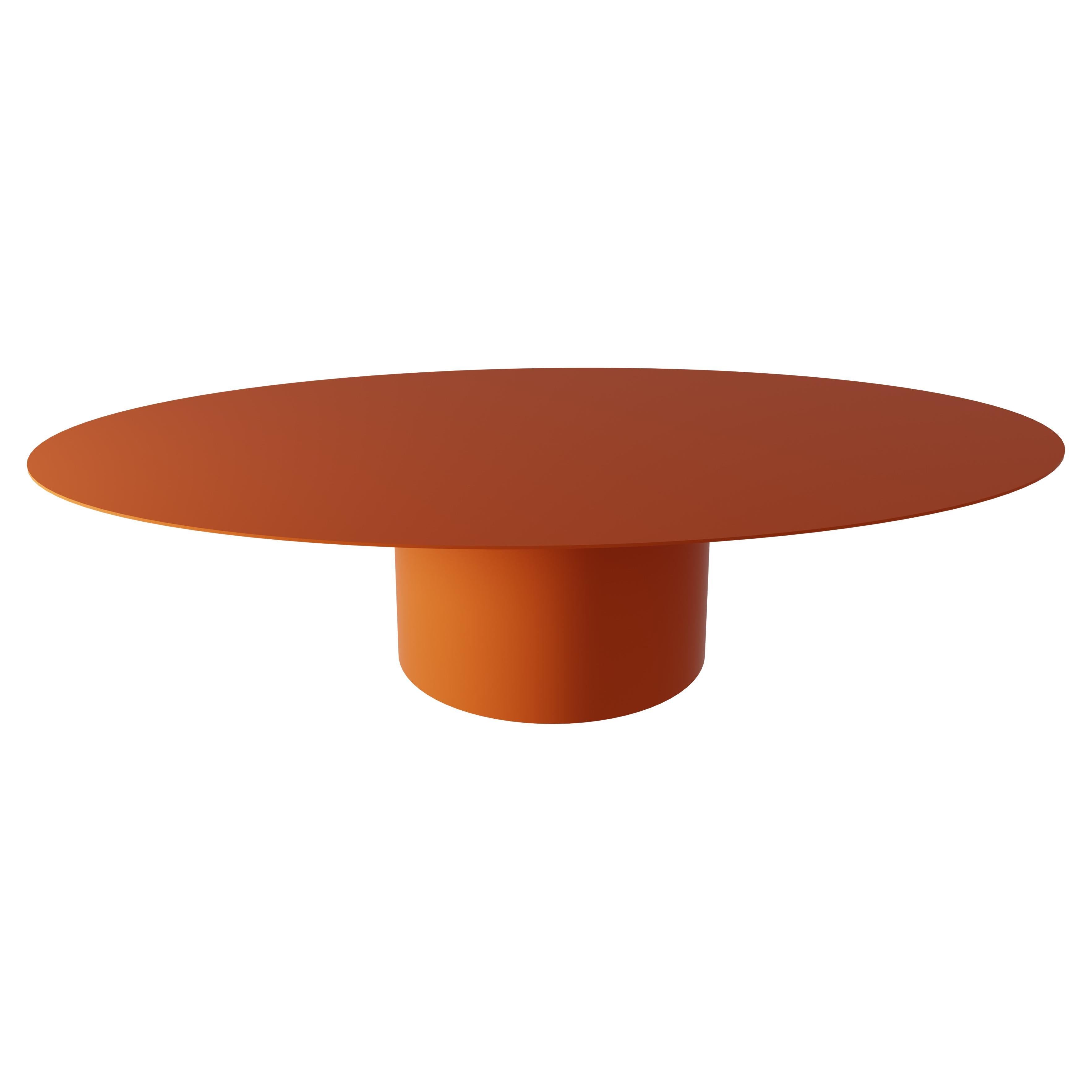 Bohemian Low Basse Oval Metal Table by Laurence Du Tilly
