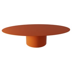 Bohemian Low Basse Oval Metal Table by Laurence Du Tilly