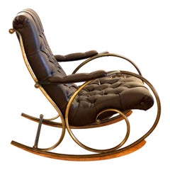 Chaise à bascule du milieu du siècle de Bohème par Lee Woodard