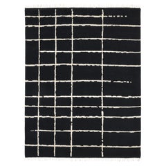 Bohemian Marokkanisch Hand Made Schwarz Bereich Teppich 3' 0" x 5' 0"