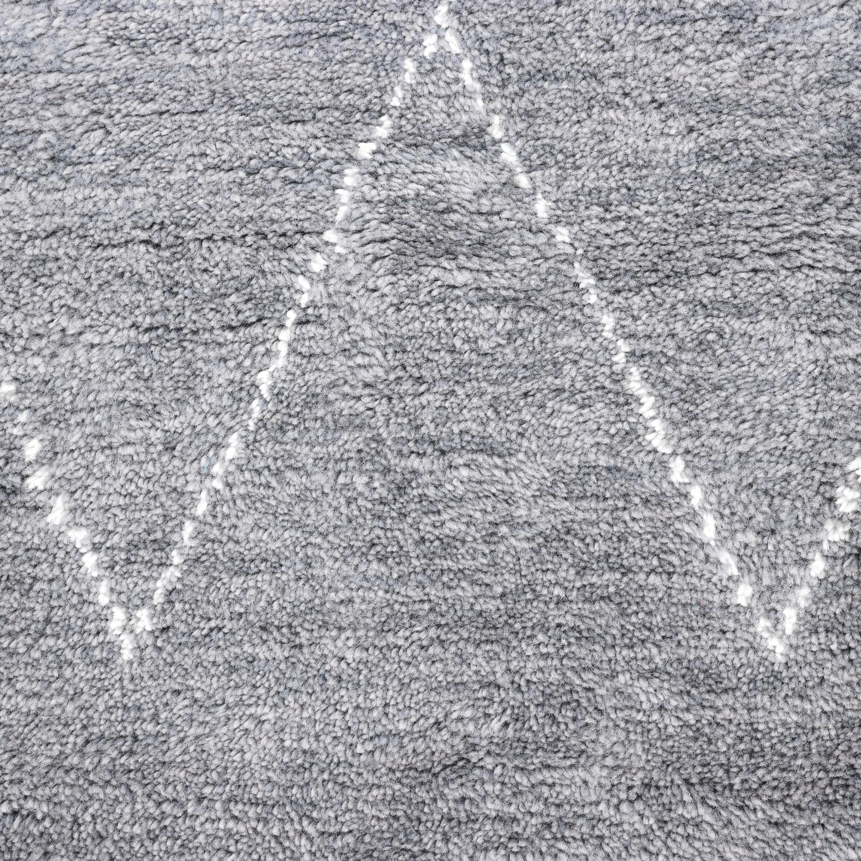 Bohemian Moroccan Style Hand Made Gray Bereich Teppich 3' 0