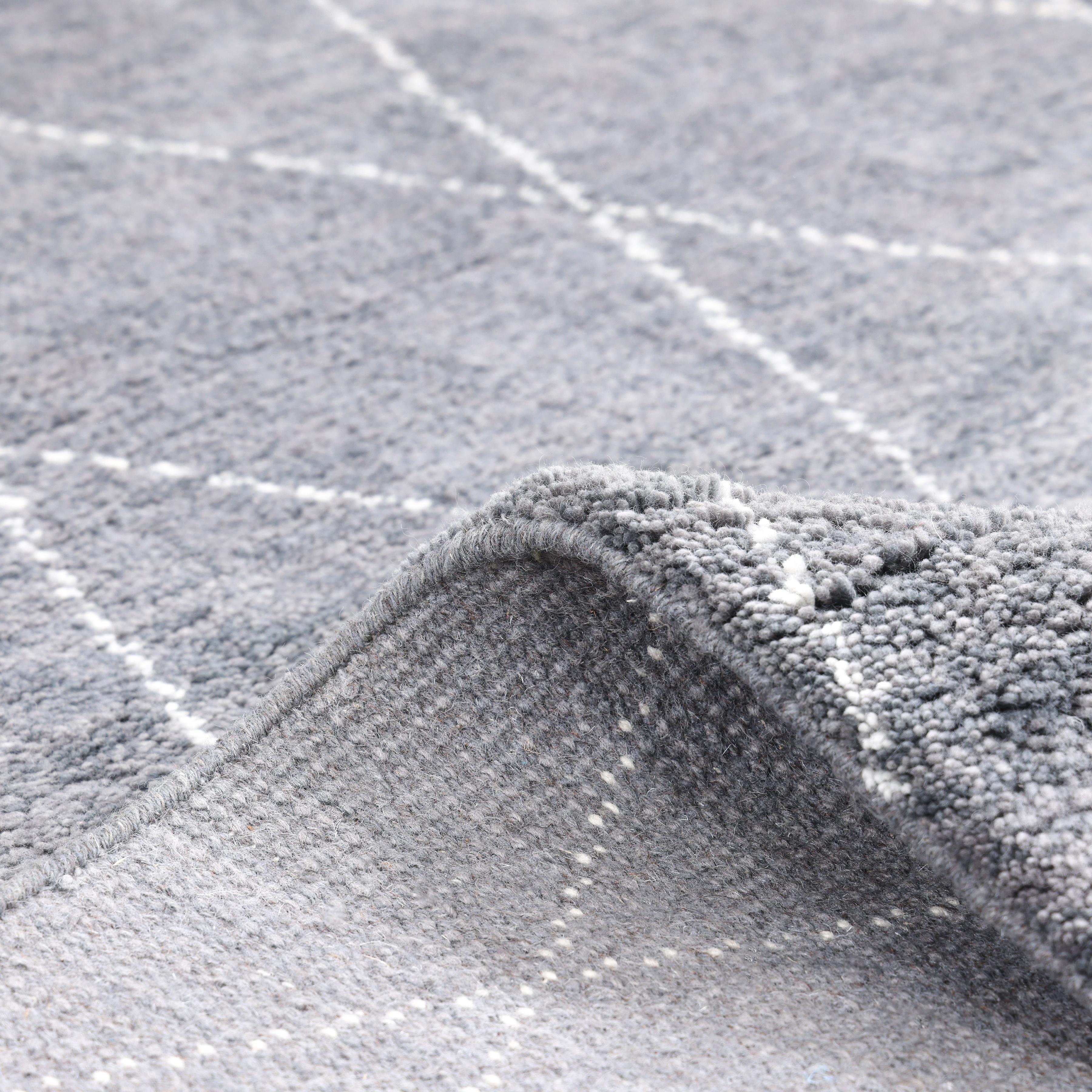 Bohemian Moroccan Style Hand Made Gray Bereich Teppich 3' 0