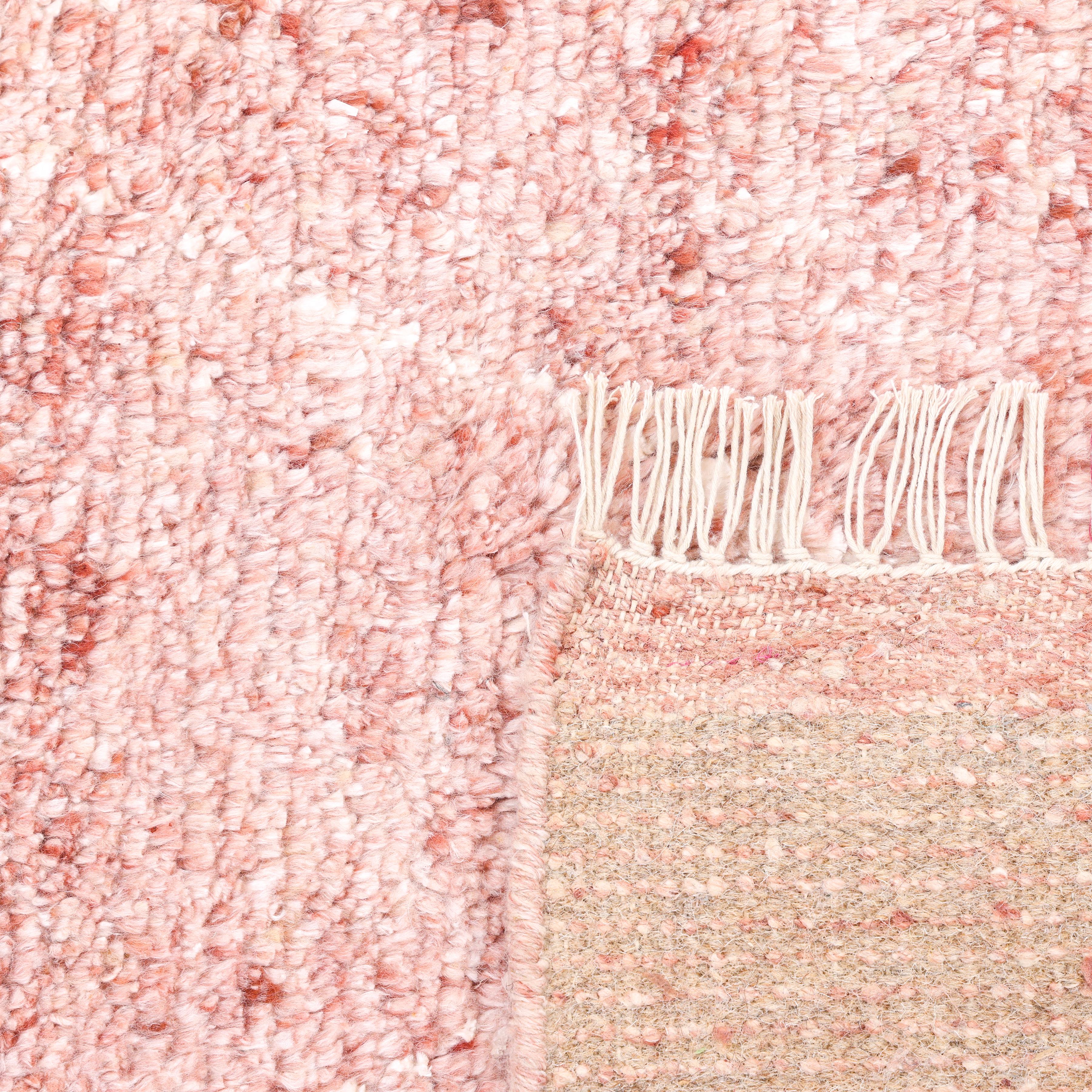Bohemian Moroccan Hand Made Red Area Rug 9' 0