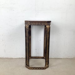 Piedistallo Bohemien con base metallica aperta