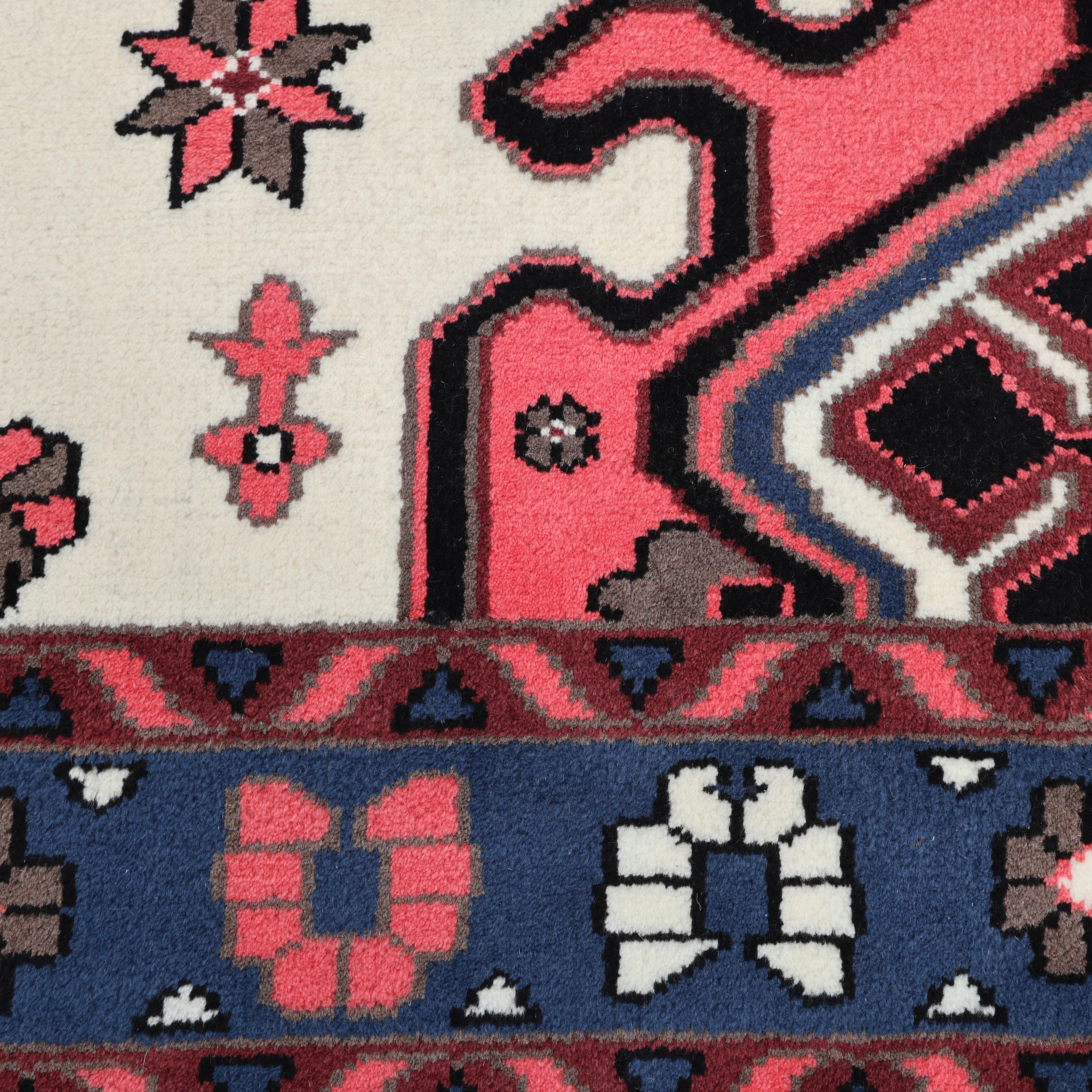 Indiano Tappeto Bohemian Southwestern Hand Made Ivory 8' 0