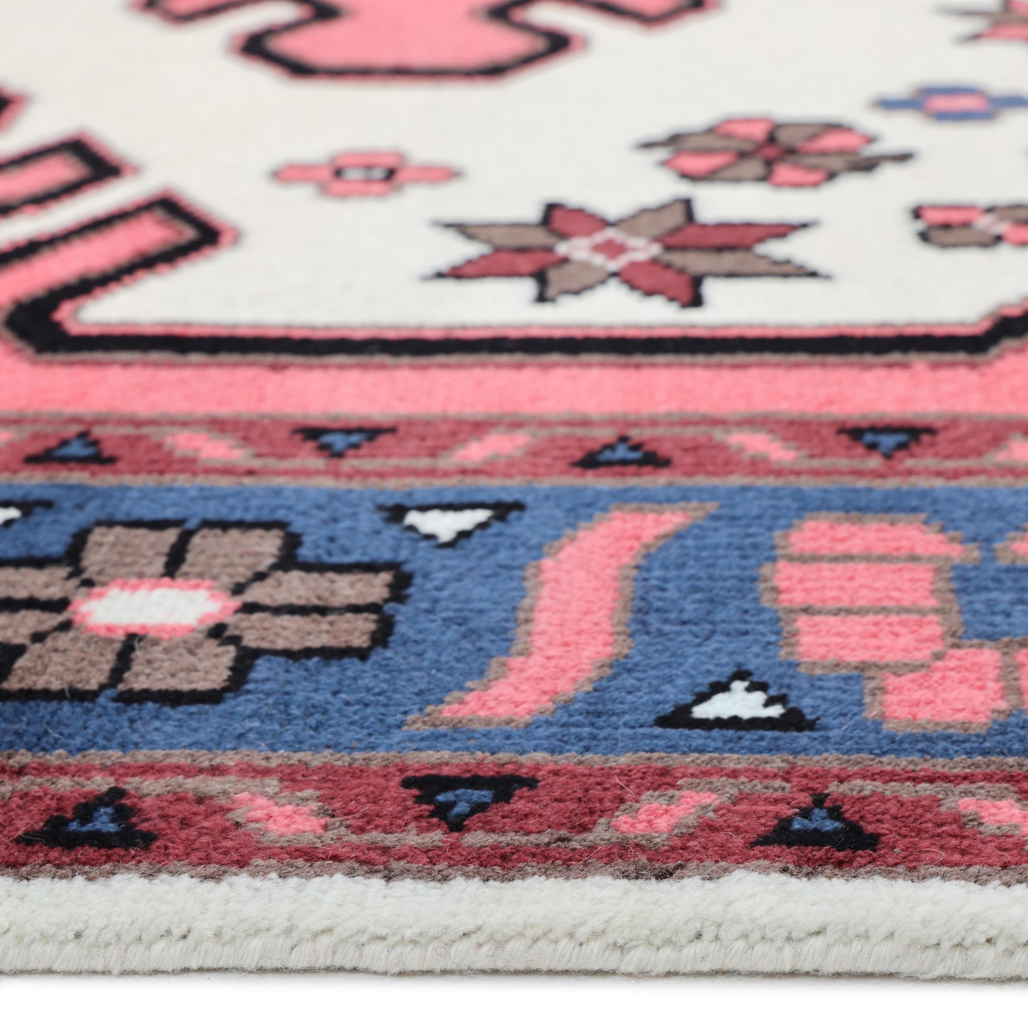 Tappeto Bohemian Southwestern Hand Made Ivory 8' 0