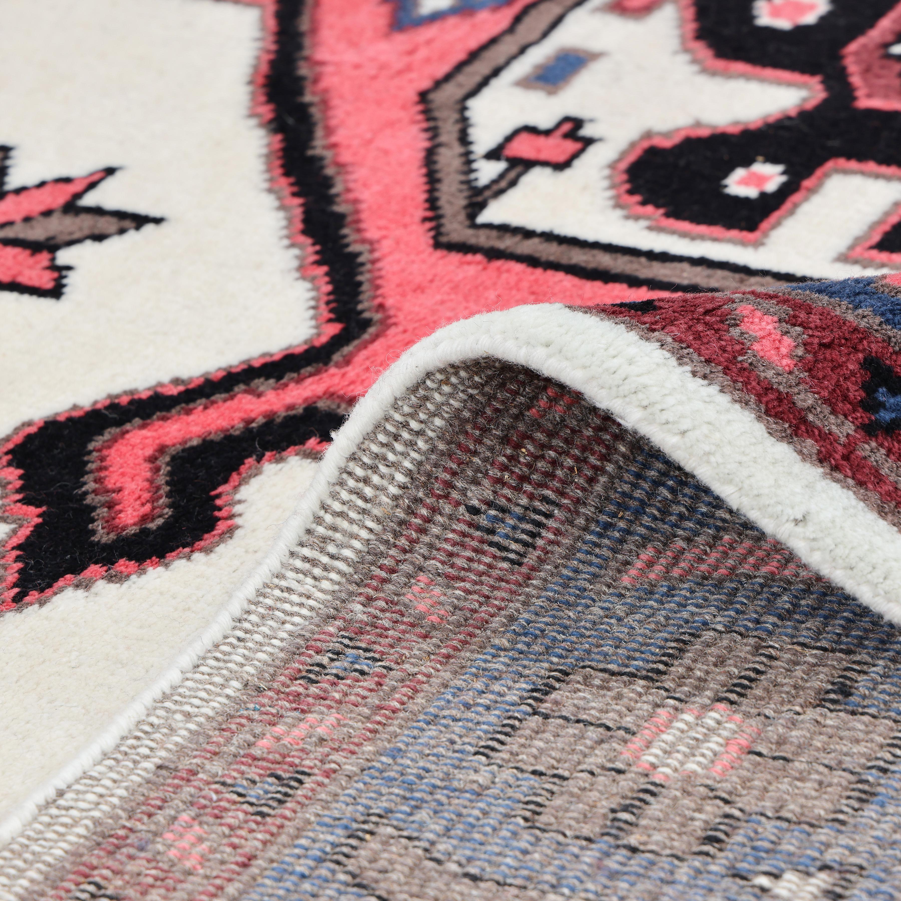Lana Tappeto Bohemian Southwestern Hand Made Ivory 8' 0