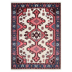 Bohemian Southwestern Hand Made Elfenbein Bereich Teppich 8' 0" x 10' 0"
