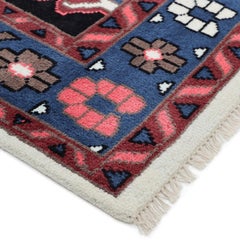Bohemian Southwestern Hand Made Ivory Area Rug 9' 0" x 12' 0"