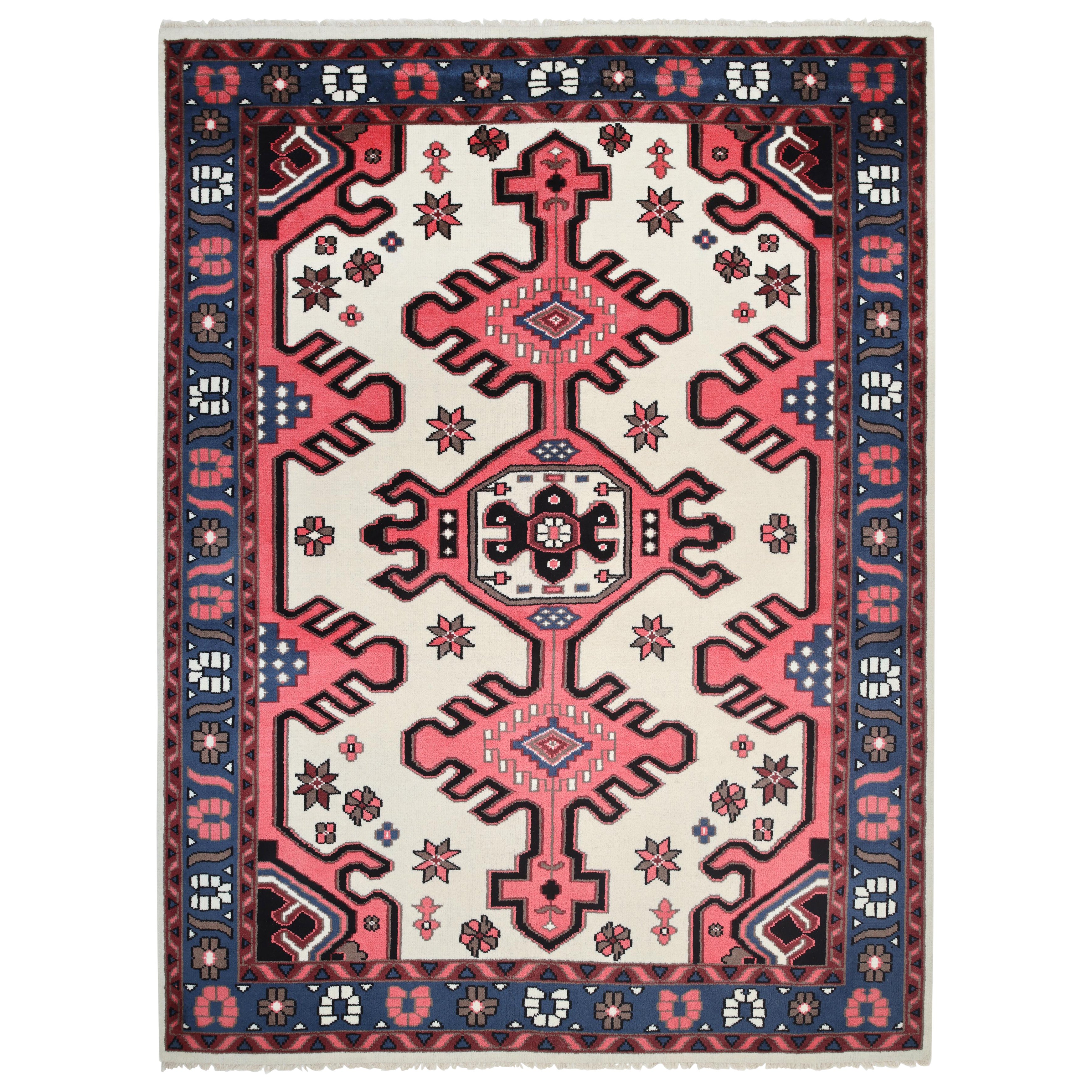 Tappeto Bohemian Southwestern Hand Made Ivory 9' 0" x 12' 0"