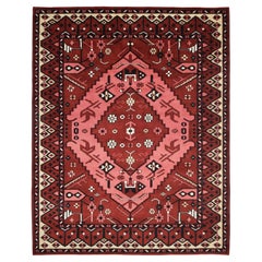 Bohemian Southwestern Hand Made Red Area Rug 5' 0" x 8' 0"