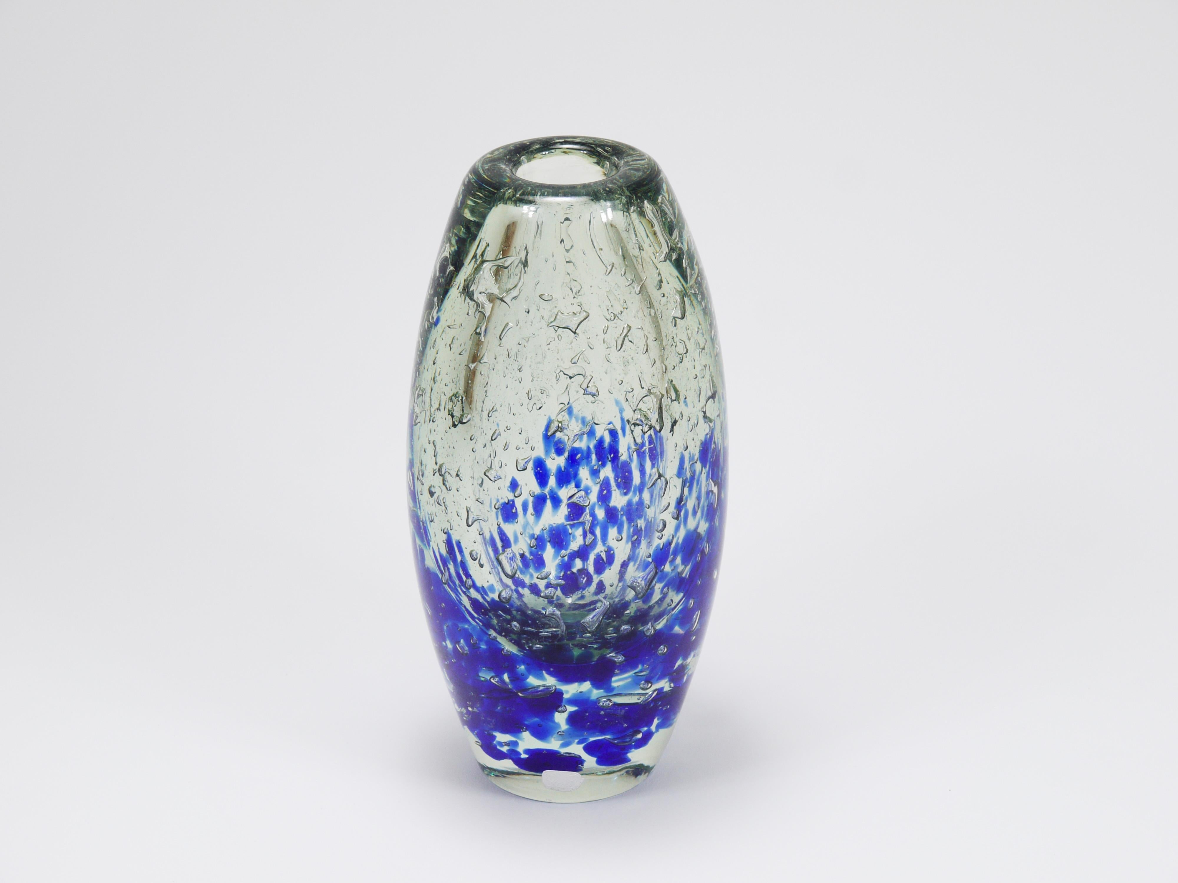 Vaso Sommerso in vetro di Studio Bohemian, Jaroslav Svoboda, Skrdlovice Beranek, anni '70 in vendita 6