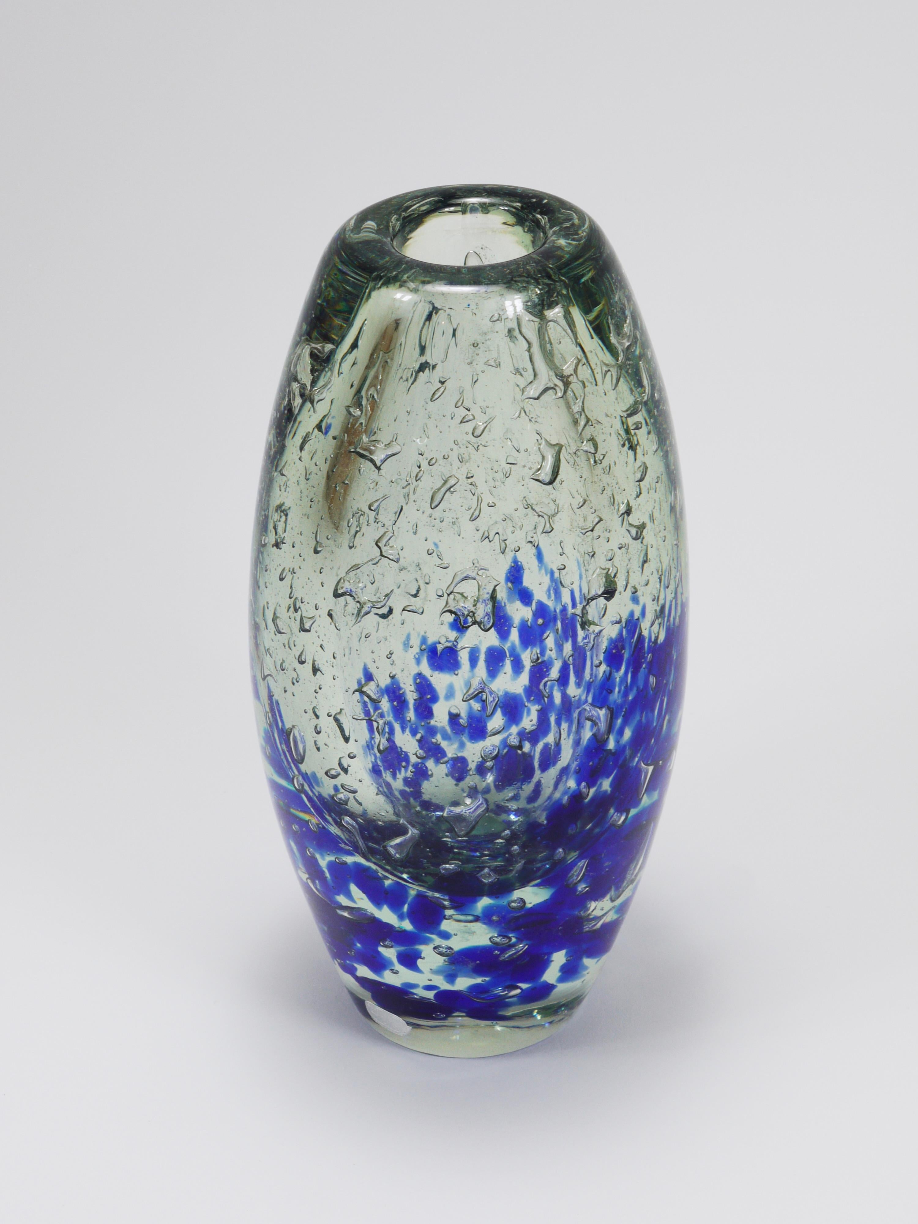 Vaso Sommerso in vetro di Studio Bohemian, Jaroslav Svoboda, Skrdlovice Beranek, anni '70 in vendita 8