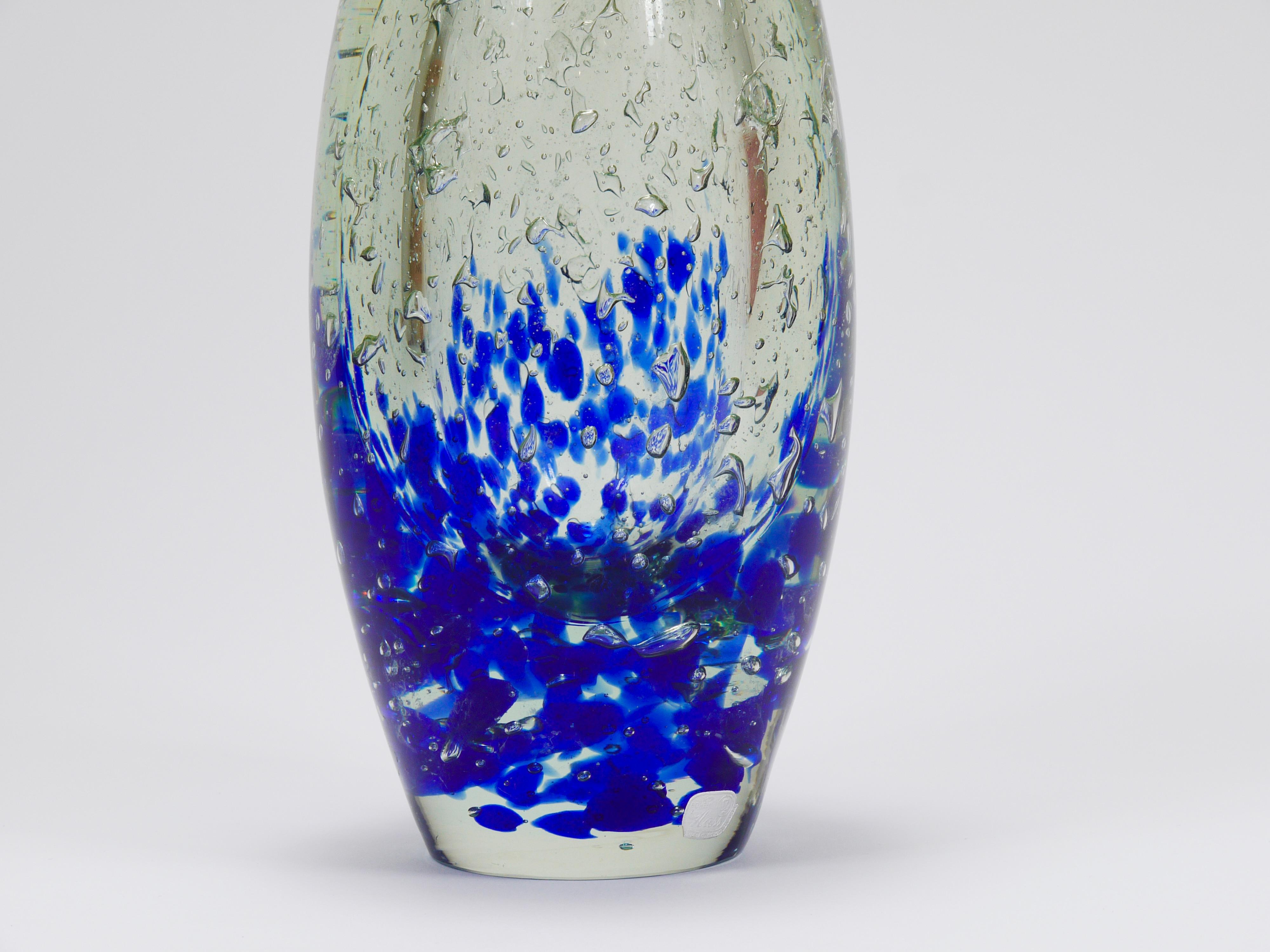 Vaso Sommerso in vetro di Studio Bohemian, Jaroslav Svoboda, Skrdlovice Beranek, anni '70 in vendita 1