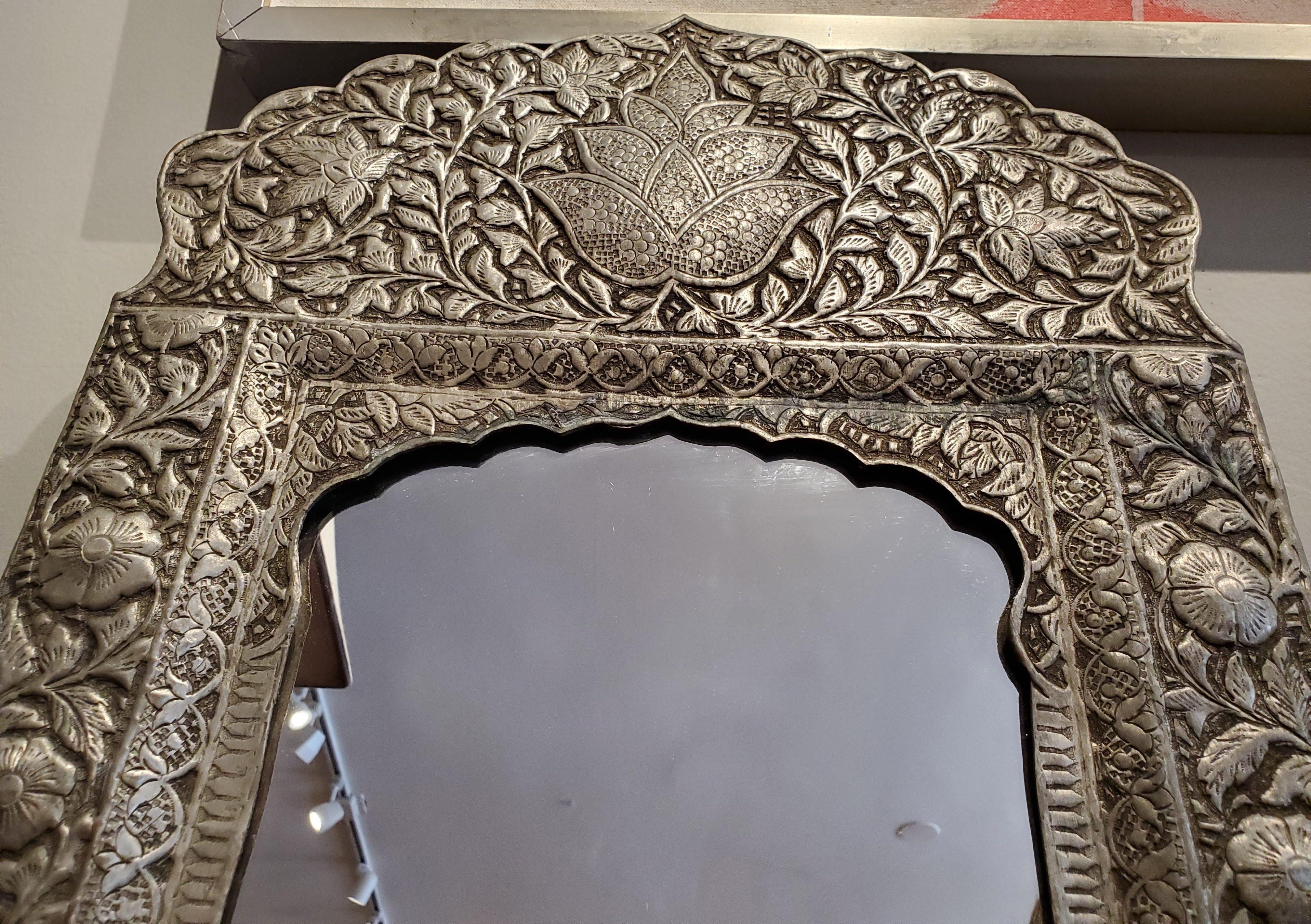 indian metal mirror