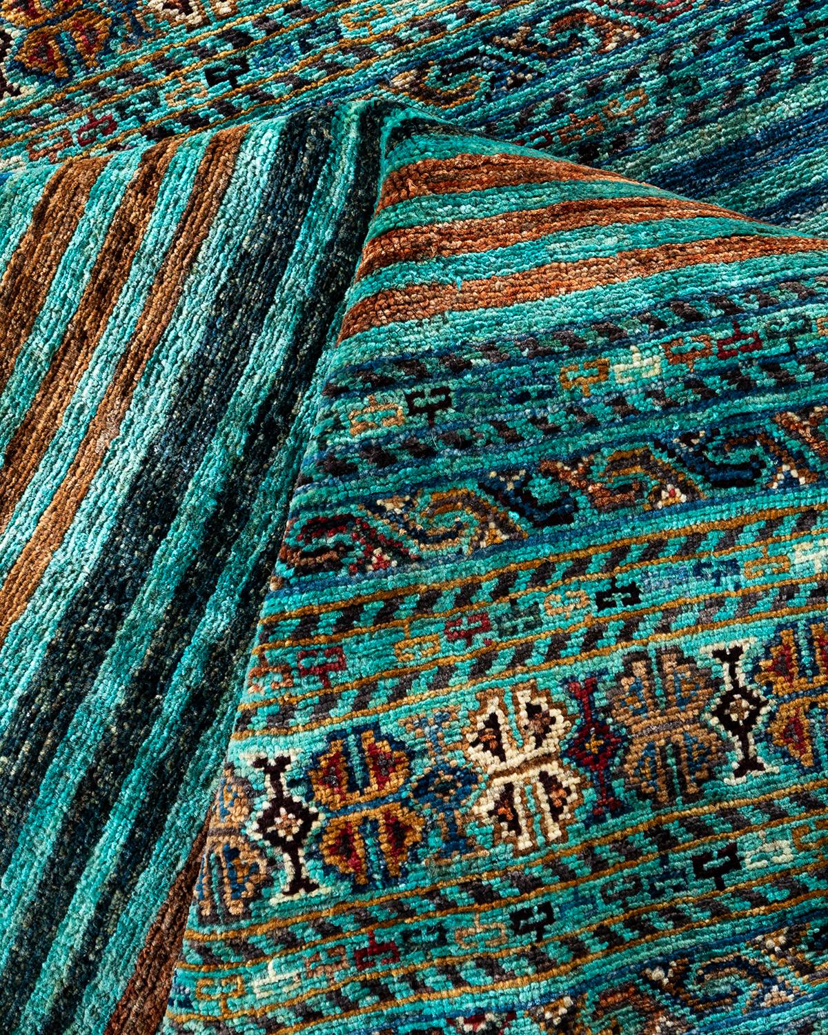 Laine Tapis de table Bohème Tribal en laine nouée à la main 8' 8