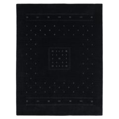 Bohemian Tribal Hand Made Black Area Rug 3' 0" x 5' 0"