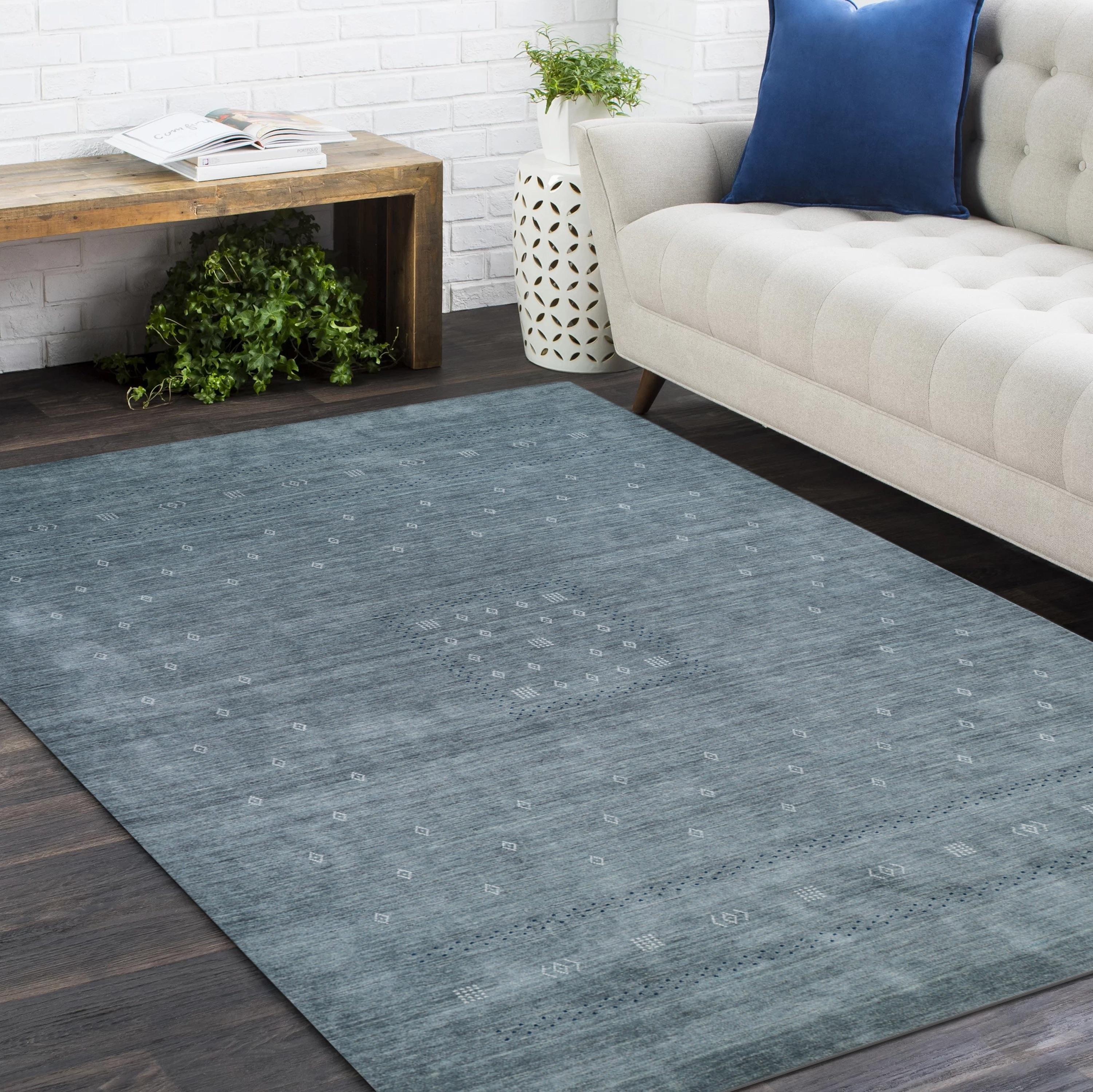 Bohemian Tribal Hand Made Gray Bereich Teppich 3' 0