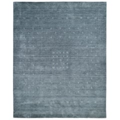 Tapis de sol gris tribal Bohème Hand Made 6' 0" x 9' 0"