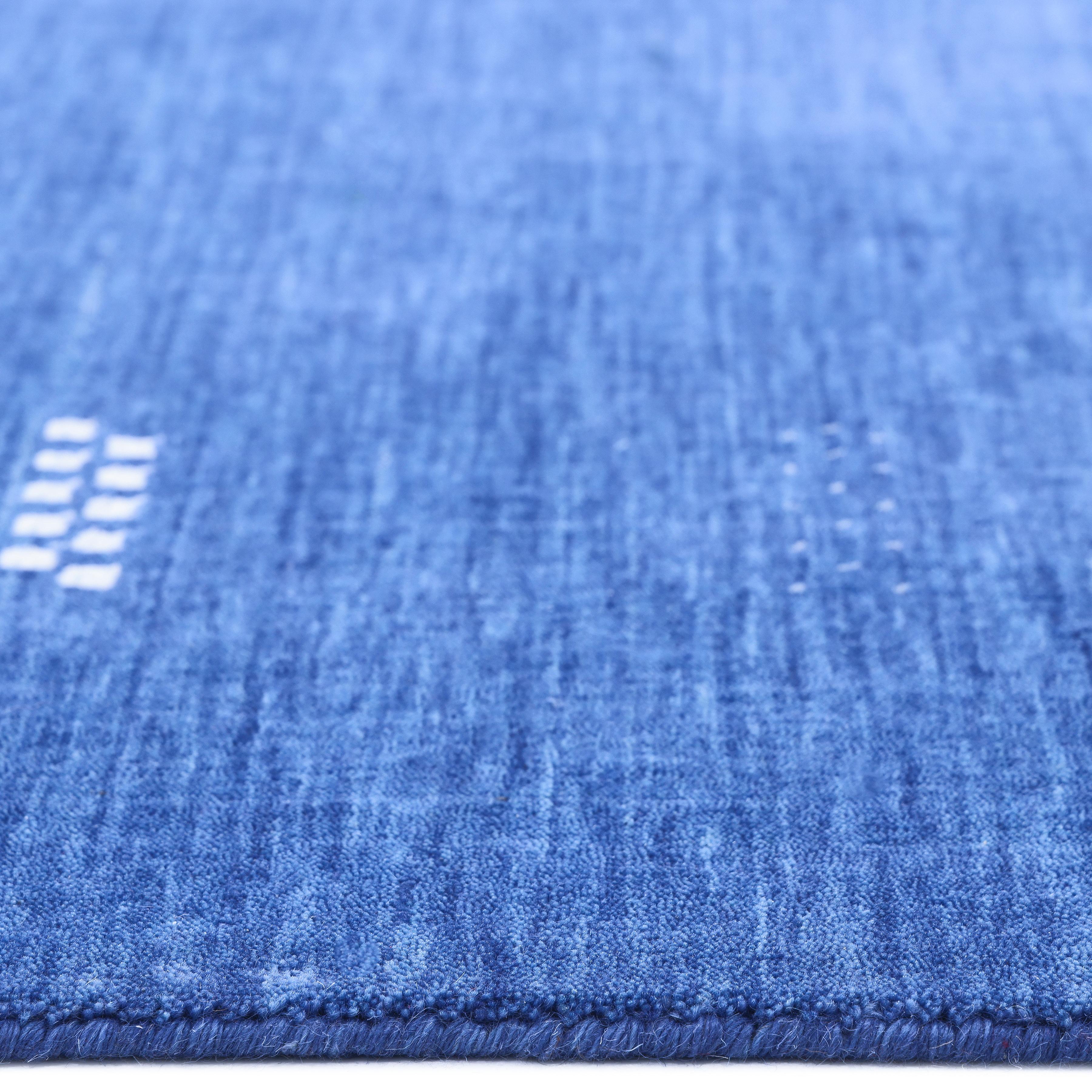 Bohemian Tribal Hand Made Navy Area Rug 8' 0