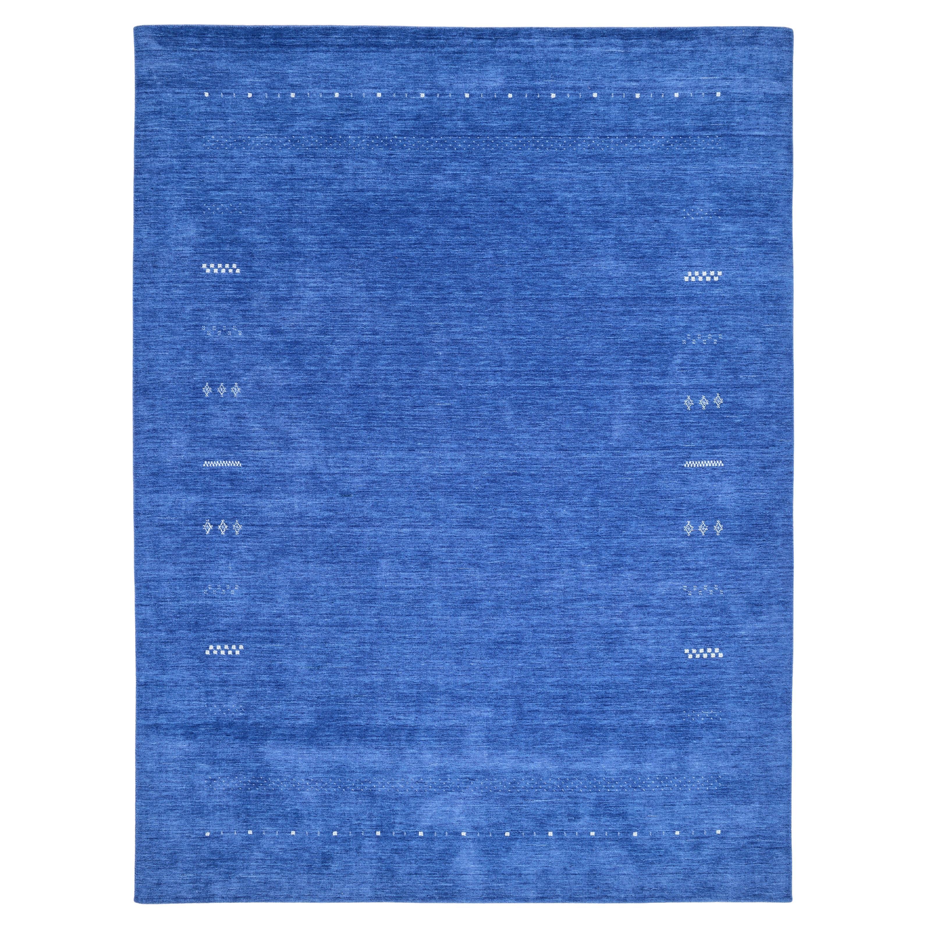 Bohemian Tribal Hand Made Navy Area Rug 8' 0" x 10' 0"