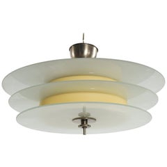 Böhlmarks Art Deco Streamline Chandelier by Harald Notini