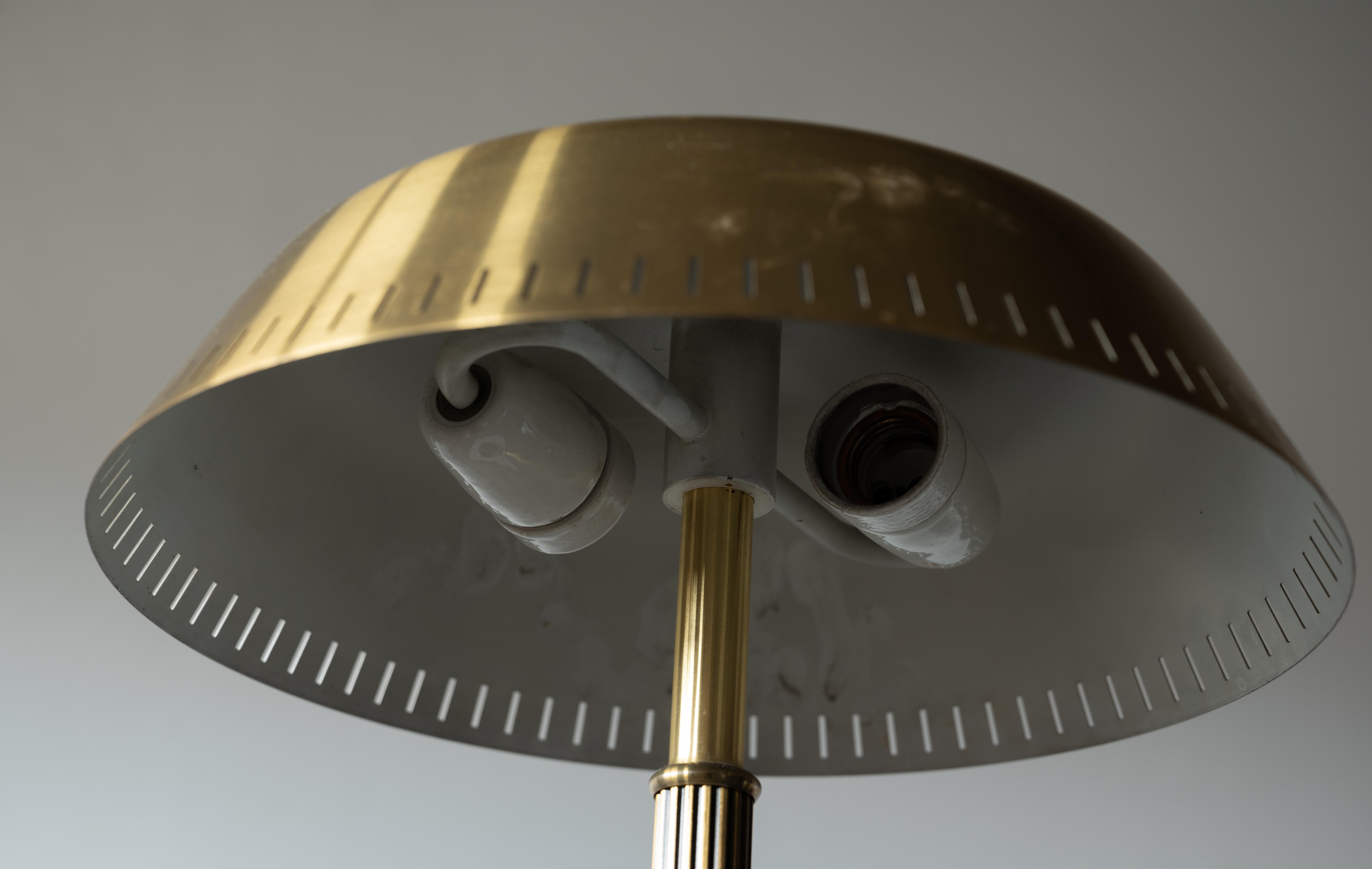 Böhlmarks 'Attribution', Table Lamp, Brass, Sweden, 1940s 1