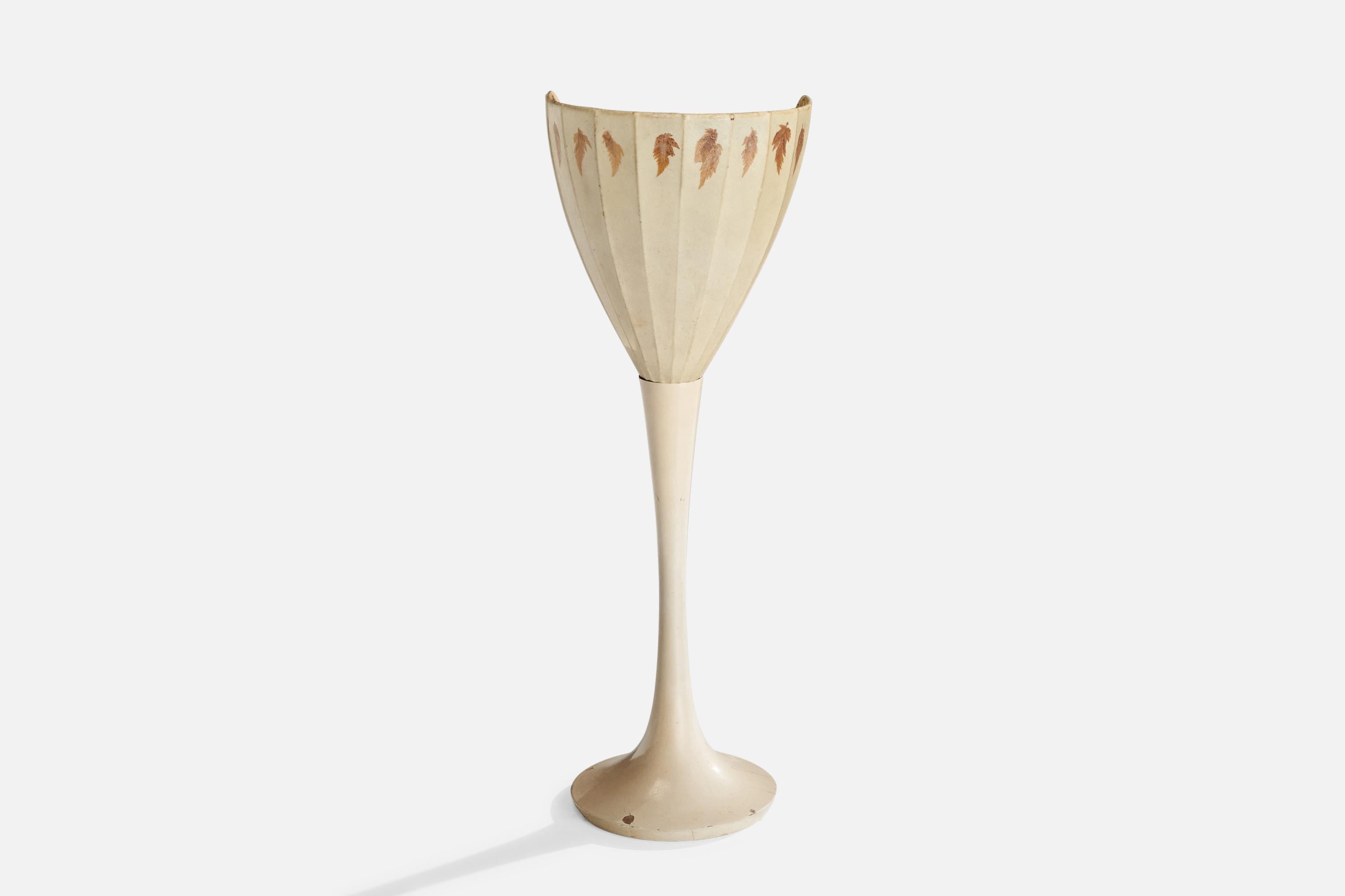 Scandinave moderne Böhlmarks, lampe de table, Wood, parchemin, Suède, années 1940 en vente