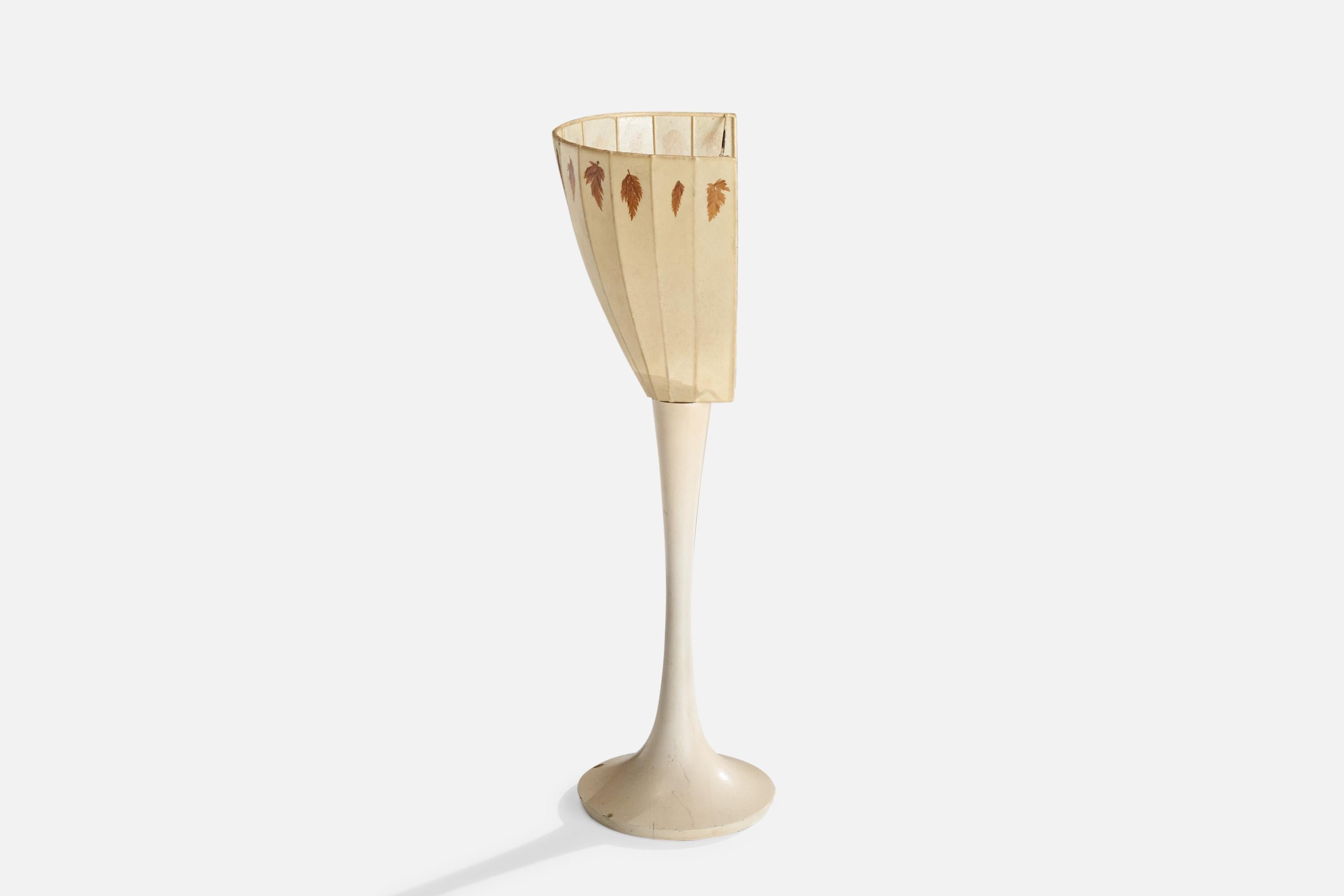 Böhlmarks, lampe de table, Wood, parchemin, Suède, années 1940 Bon état - En vente à High Point, NC