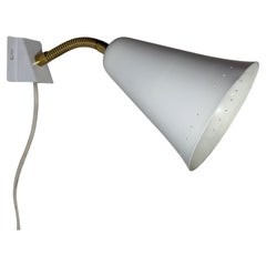 Lampada da parete Böhlmarks 8826, design scandinavo, ottone e acciaio, Svezia, anni '40