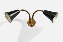 Böhlmarks, Wall Light, Brass, Metal, Sweden, 1940s