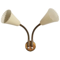 Böhlmarks, Wall Light, Brass, Metal, Sweden, 1940s