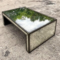Table basse en miroir antique de Boho Archive Home pour Century