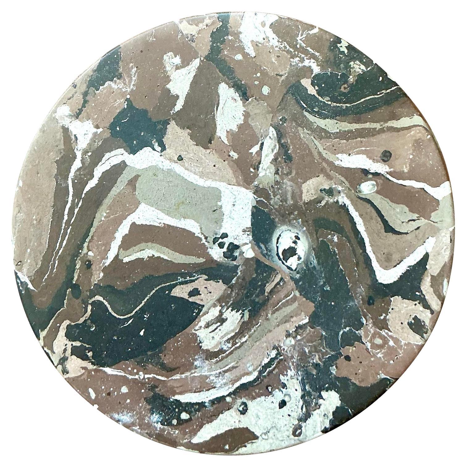 Boho Artisan Pigmented Plaster Scagliola Plinth