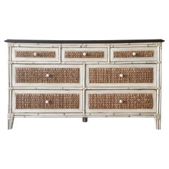 Seagrass Dressers - 2 For Sale at 1stDibs