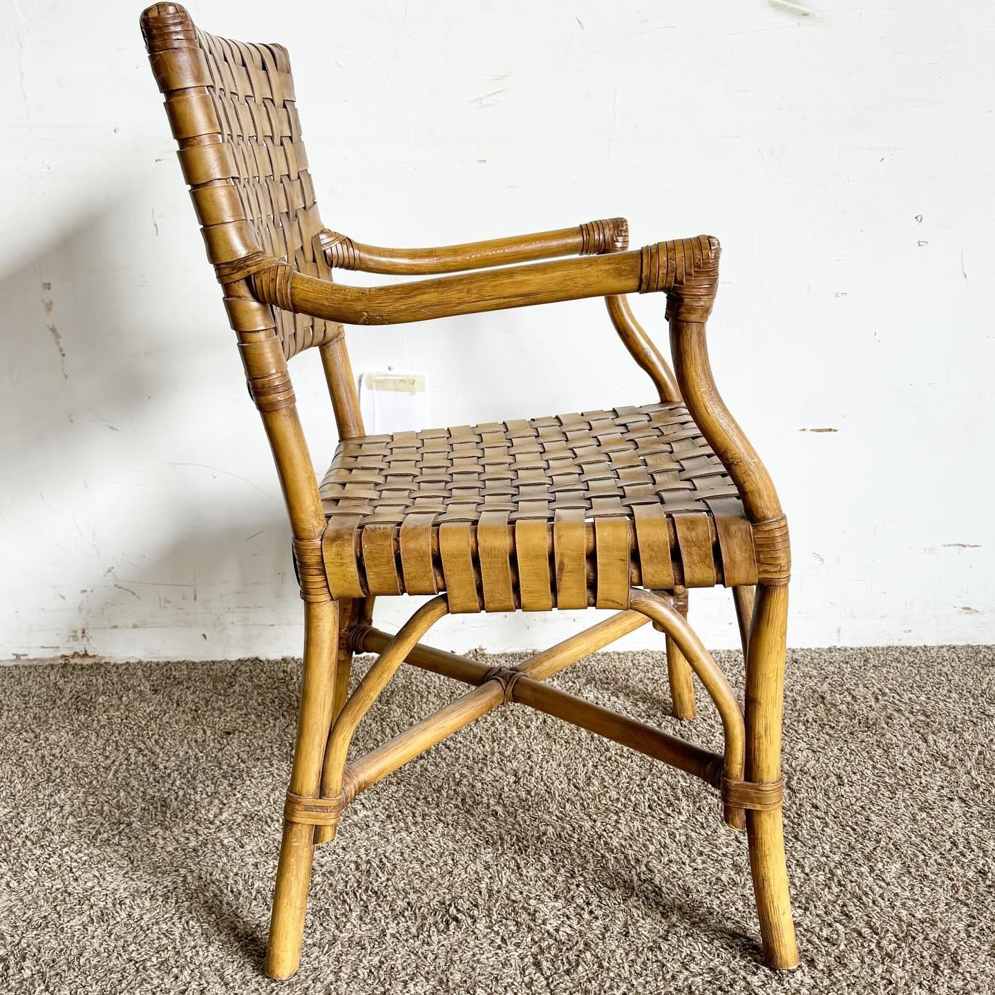 bamboo woven chair